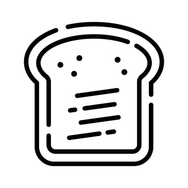 Ekmek diliminin kullanışlı bir taslak biçimi simgesi