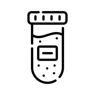 Test tüpünün premium outline biçim simgesine bakın