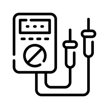 Voltmetrenin iyi tasarlanmış bir taslak biçim simgesi