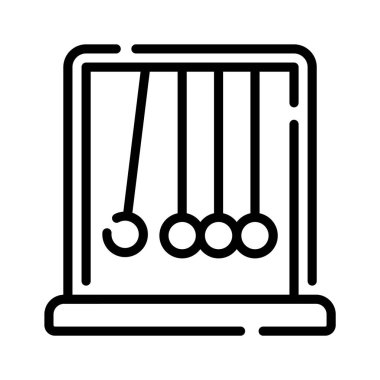 Satır biçiminde dizayn edilmiş sarkacın görsel çekici simgesi