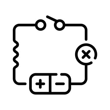 Elektrik devresi gösteren kişiselleştirilebilir satır biçimi simgesi