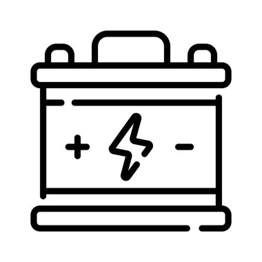 İyi hazırlanmış doğrusal pil simgesi