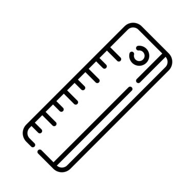 Çizgi biçiminde dizayn edilmiş cetvel simgesini yakalayın