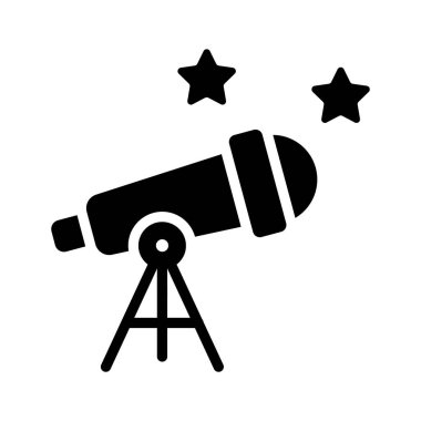 Teleskopun kabartma biçiminde simgesini kullanmak kolay