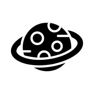 Gezegen yörüngesini gösteren bir sembol.