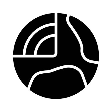 Jeoloji yapısının premium glyph biçim simgesini indir