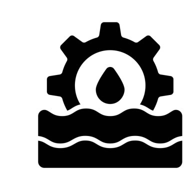 Hidroenerjiyi gösteren prim kabartma biçimi simgesi