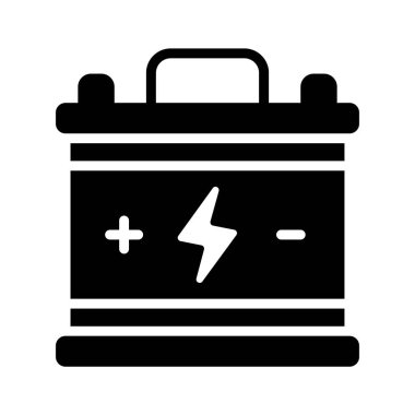 İyi işlenmiş bir pil tasarımı simgesi