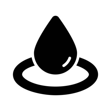 Su dalgası deneyini gösteren moda kabartma biçimi simgesi