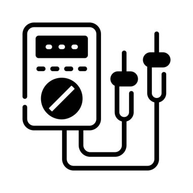 Voltmetrenin iyi tasarlanmış bir kabartma simgesi