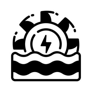 Hidrogücün bu modaya uygun kabartma şeklindeki simgesini yakala