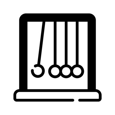 Kabartma biçiminde dizayn edilmiş sarkacın görsel çekici simgesi