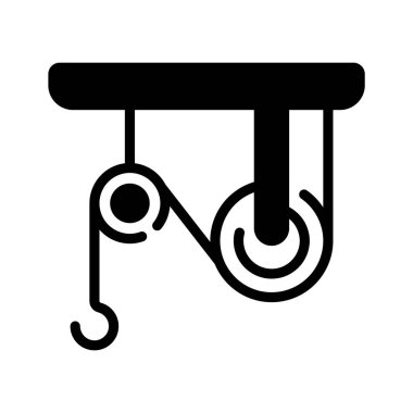 Makara sistemini gösteren düzenlenebilir bir kabartma biçimi simgesi