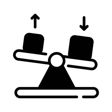 Güç dengesi deneyinin kişiselleştirilebilir bir simgesi