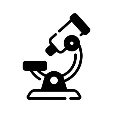 Mikroskop gösteren düzenlenebilir bir kabartma biçimi simgesi