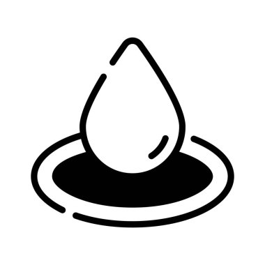 Su dalgası deneyini gösteren moda kabartma biçimi simgesi