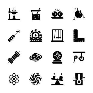 Kullanışlı kabartma tarzı fizik ve bilim simgelerine bakın.