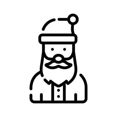 Noel Baba 'nın bere taktığını gösteren görsel çekicilik simgesi