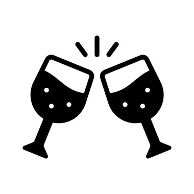 Bu muhteşem tezahürat ikonunu alın. Şarap kadehlerini kabartma şeklinde.