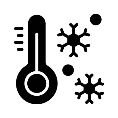 Kış sıcaklığını gösteren kabartma simgesini kullanmak kolay