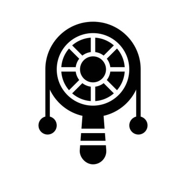 Çıngırak davul müziğinin bu muhteşem kabartma simgesini yakala