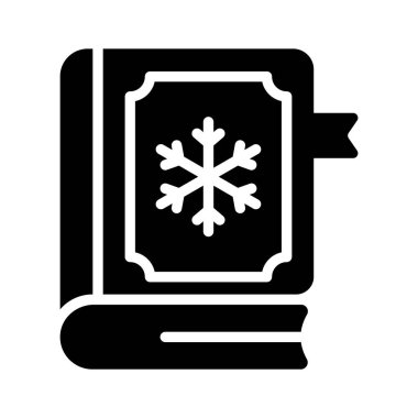 Kış kitabının iyi hazırlanmış bir simgesi.