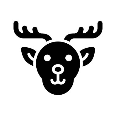 Geyik simgesini düzenlemek kolay yaratıcı bir şekilde kabartma biçiminde tasarlandı