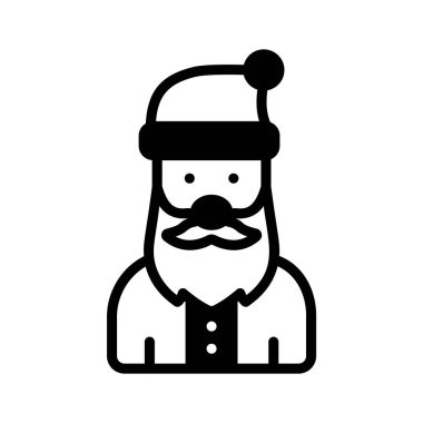 Noel Baba 'nın bere taktığını gösteren görsel çekicilik simgesi