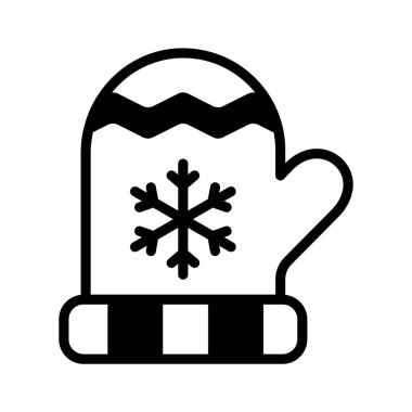 Kışlık eldivenin kullanışlı bir simgesi.