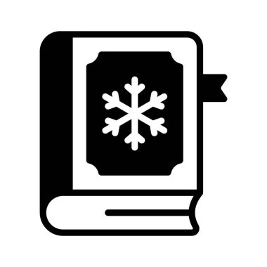 Kış kitabının iyi hazırlanmış bir simgesi.