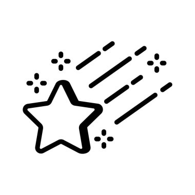 Kayan yıldızın modaya uygun simgesi, premium kullanıma hazır