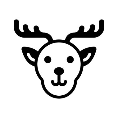 Geyik simgesini düzenlemek kolay yaratıcı bir şekilde kabartma biçiminde tasarlandı