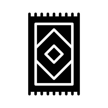 Zemin halısının kabartma biçiminde simgesini kullanmaya hazır