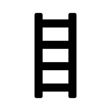 Ahşap merdiven simgesi yaratıcı bir şekilde kabartma biçiminde tasarlandı