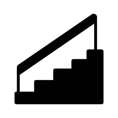 Ahşap merdiven simgesinin yaratıcı tasarımı