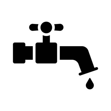 Su damlası ile açık musluğun bu inanılmaz kabartma simgesini alın