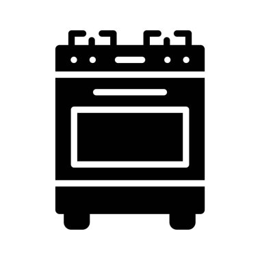 Aşçılık aralığı simgesi yaratıcı bir şekilde kabartma biçiminde dizayn edildi