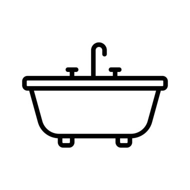 İşte birinci sınıf bir küvet ikonu.