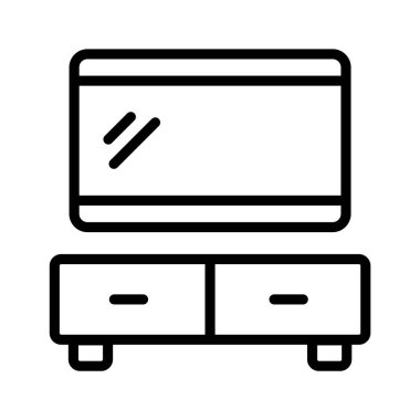 TV tablosunun görsel çekici satır biçimi simgesi