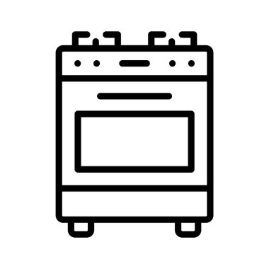 Aşçılık aralığı simgesi satır biçiminde yaratıcı olarak tasarlandı