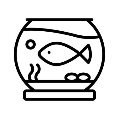 Akvaryumun bu görsel olarak bağlanan çizgi simgesini tut