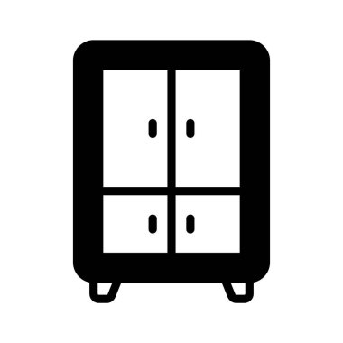 Sıra biçiminde tasarlanmış ahşap dolabın görsel çekiciliği simgesi