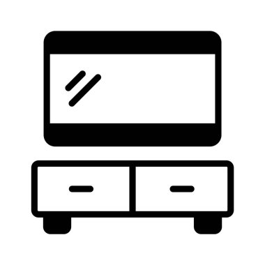 TV tablosunun görsel çekici satır biçimi simgesi