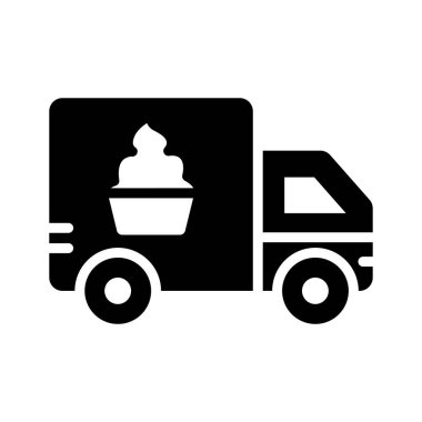 Tatlı dağıtım kamyonunun bu modern sembolünü yakalayın.