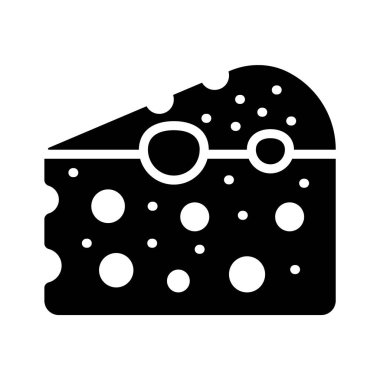 Peynir dilimini gösteren bir kabartma simgesi