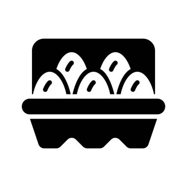 Yumurta tepsisinin bu premium kabartma şeklindeki simgesini tut