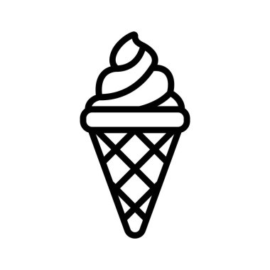 Dondurma külahının bu kullanışlı satır biçimi simgesini kontrol et