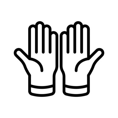 Sıra biçiminde dizayn edilen en son fırın eldiveni ikonu