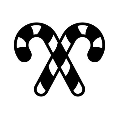 Noel şeker kamışlarının kabartma simgesini kullanmak kolay