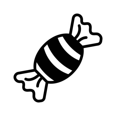 Kabartma biçiminde paketlenmiş şeker simgesi